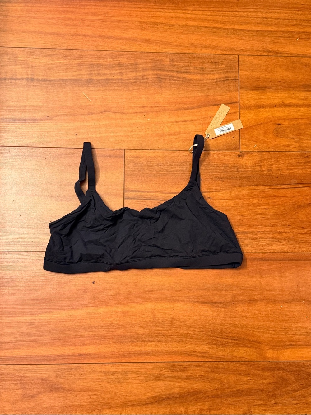 SKIMS Black Lightweight Wireless Bralette